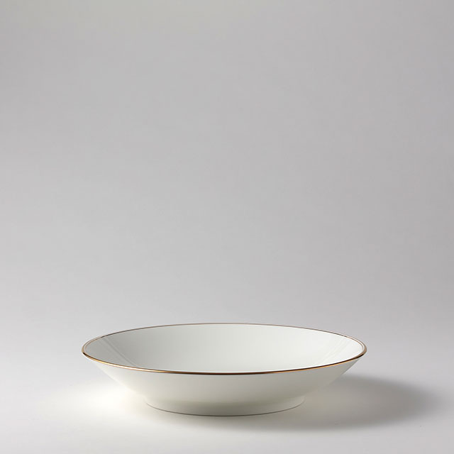 ノリタケ 白PR 深丸25cm皿