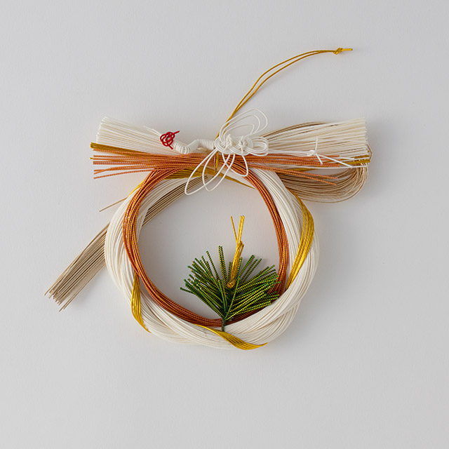 正月飾り 白/朱/緑