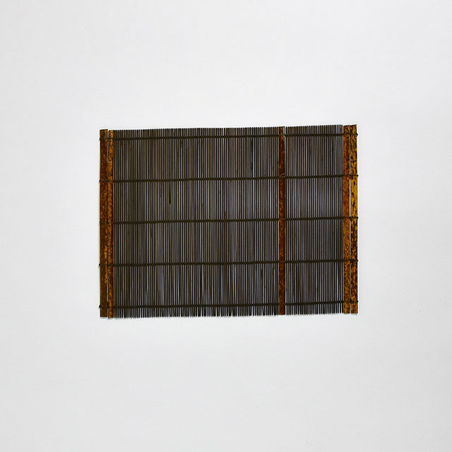 巻きすだれ 濃茶(小)33×24