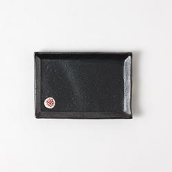 黒四角皿（小）赤ポイント