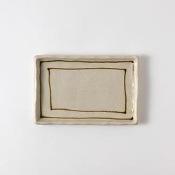 Madu　ベージュ17×11長皿