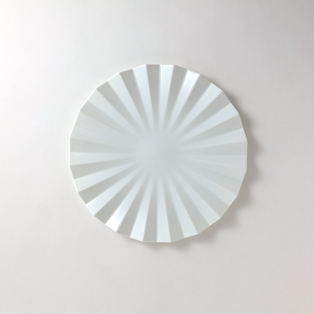 ZEN　27cmプレート　白プリーツ