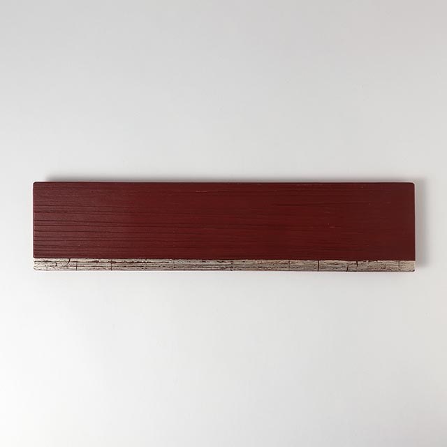 漆　Split Plate　紅　L