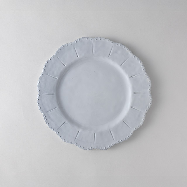 CA　29cmプレート白艶　フチフリル