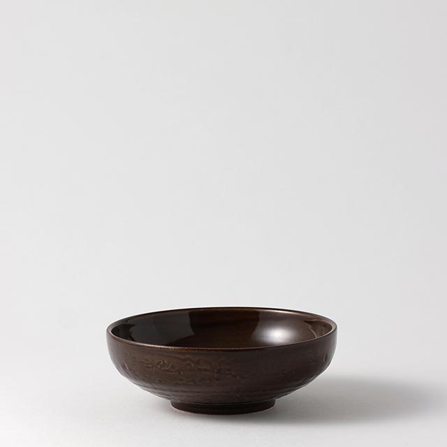 茶　つや有り　浅ボール