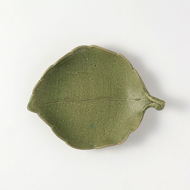 SAKIZAN 葉型皿 16.5×12.5