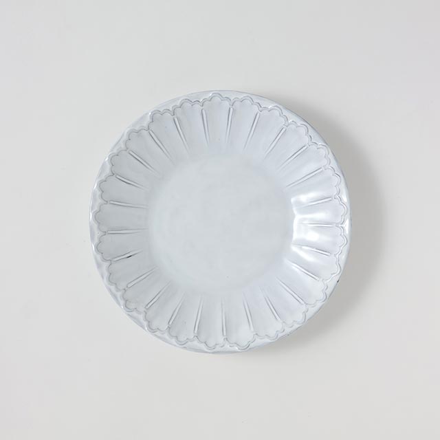 CASA 白つや有りプレート 23cm