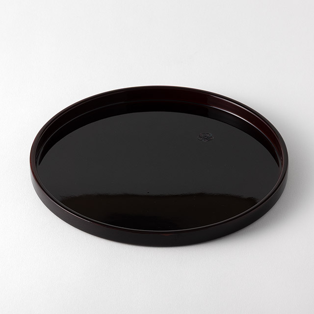 溜丸盆 貝ポイント 24cm