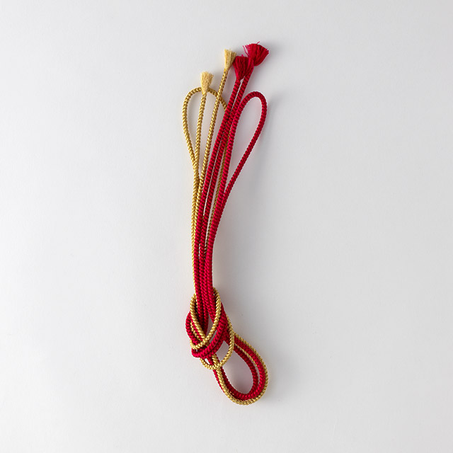 組紐 極細ゴールド・赤セット