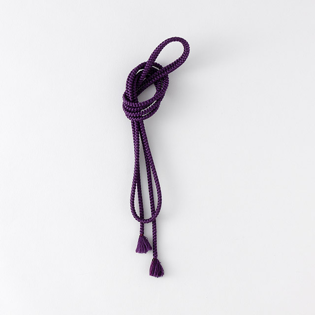 組紐　極細　紫