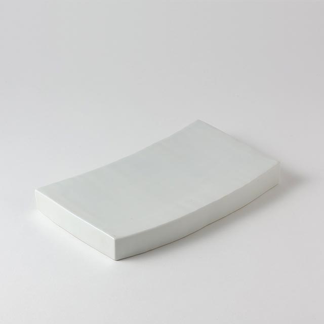 白プレーン平高台　22/12.5