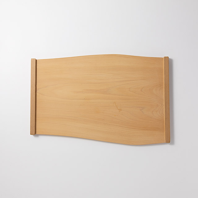 北山　檜長角トレー　年輪　白木