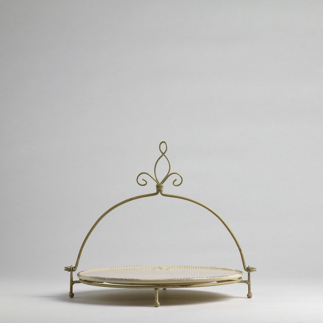 サンゴ色　一段デザートラック＆プレート