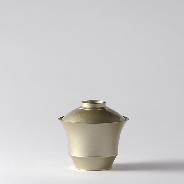 ゴールド 朝顔 小吸物椀