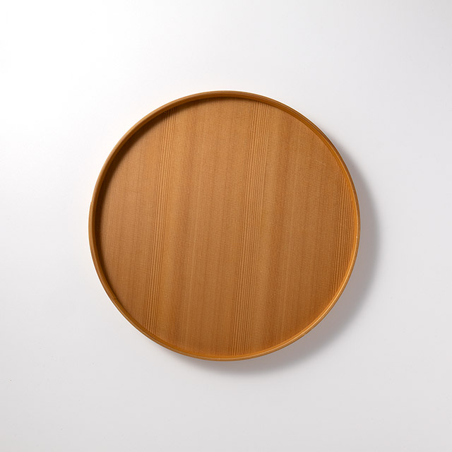 大館 曲わっぱ 丸盆 白杉