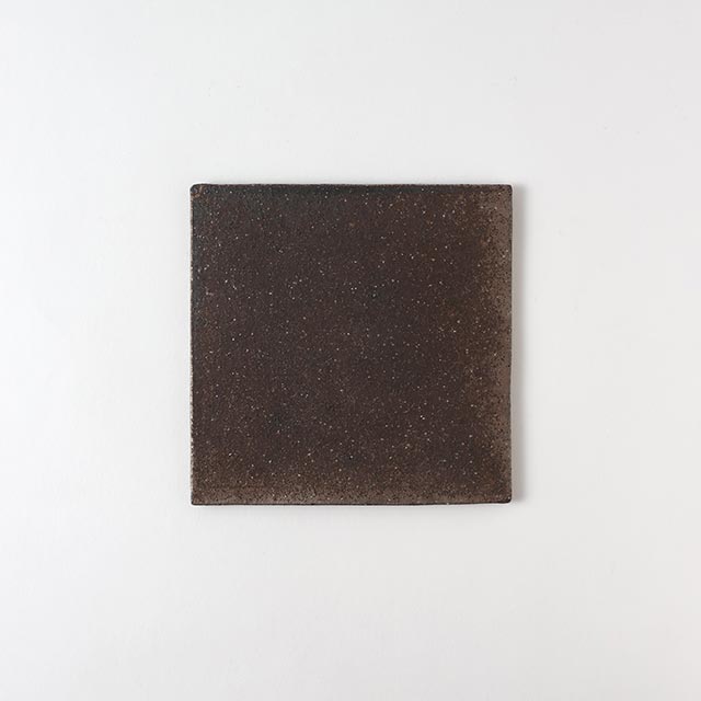 奥田章 15cm角 板皿 リバーシブル