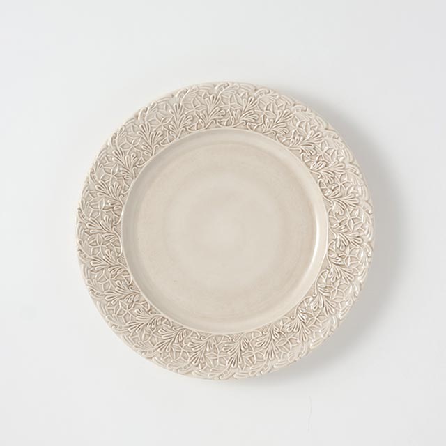 MATEUS レースプレート ベージュ26cm