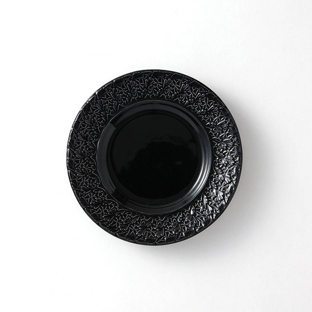 MATEUS レースプレート 黒 21cm