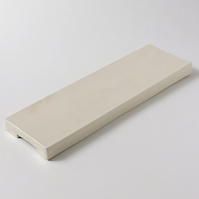 白長角厚皿 40×12 BAN