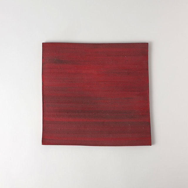 Bo-do ピンクスクエアフラット皿 25.5