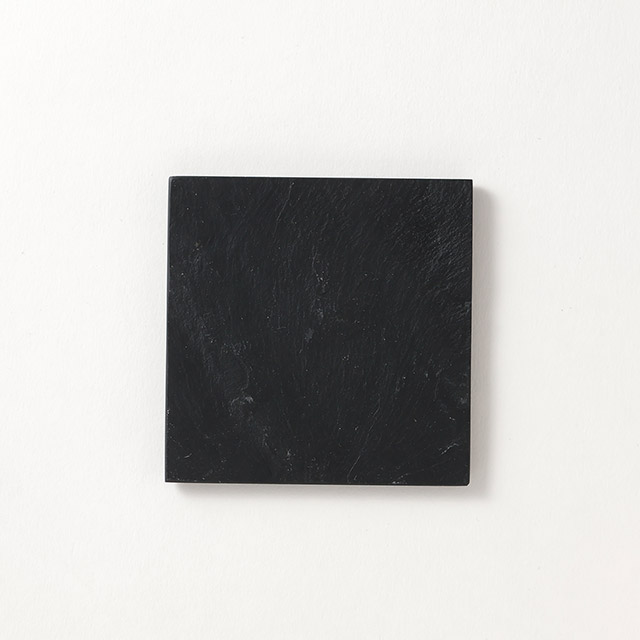 雄勝硯石　角小皿　9×9