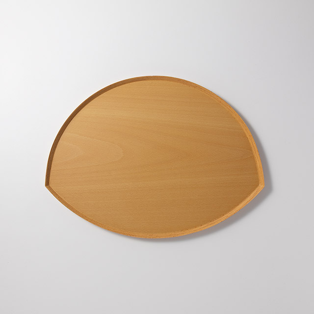 ブナコ変形トレー 41.5×31 白木