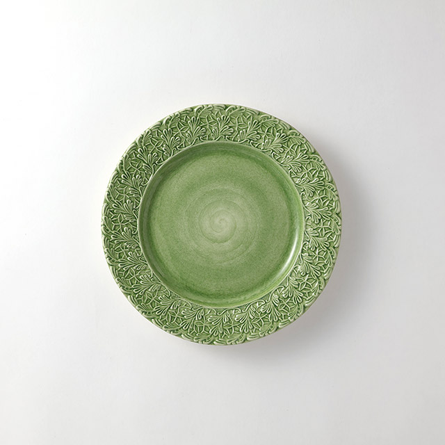 MATEUS　レースプレート緑　26cm