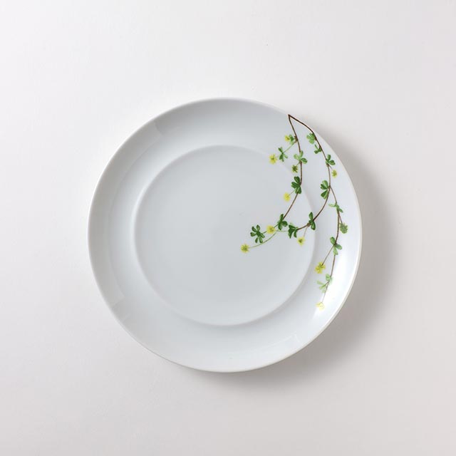 ボタニカル・アートプレート(緑)17cm