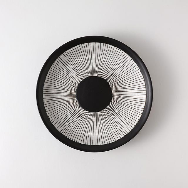 STRANGS　プレート茶／白　丸22