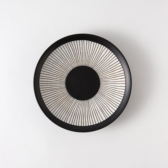 STRANGS　プレート茶／白　丸17