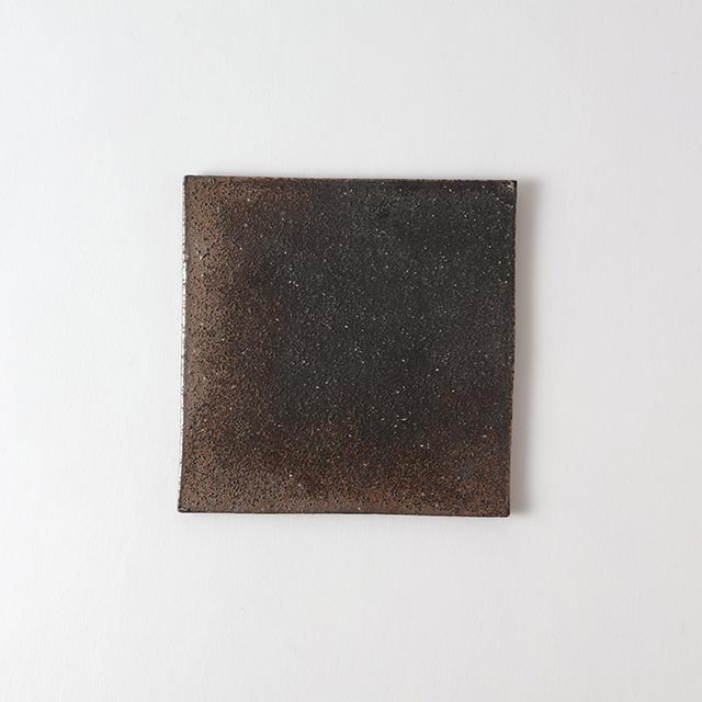 奥田章 12cm 角板皿(小)リバーシブル