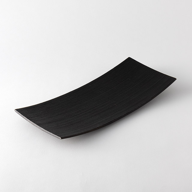 増田尚紀　鉄鋳物長皿　34×15