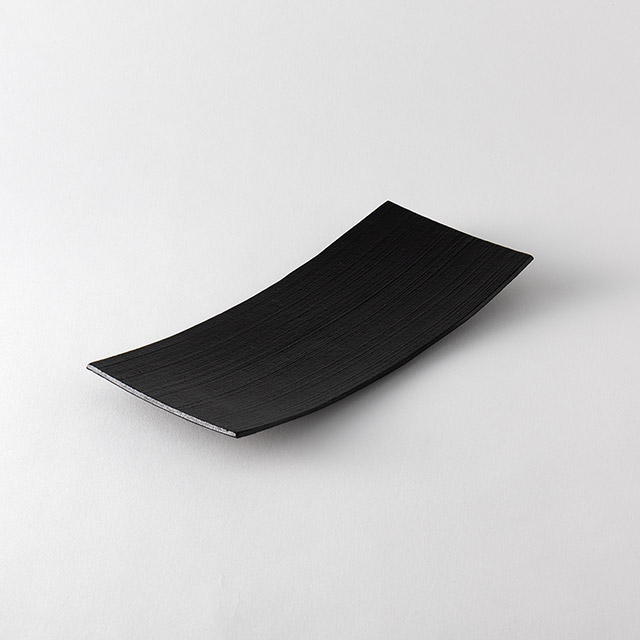 増田尚紀　鉄鋳物長皿　27×12