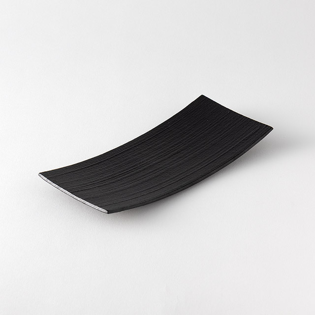 増田尚紀　鉄鋳物長皿　21×9.5