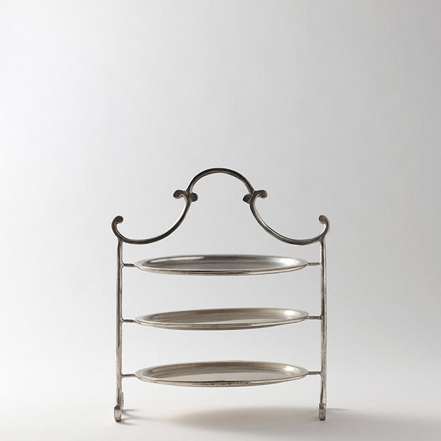 アンティークシルバー3段ラック