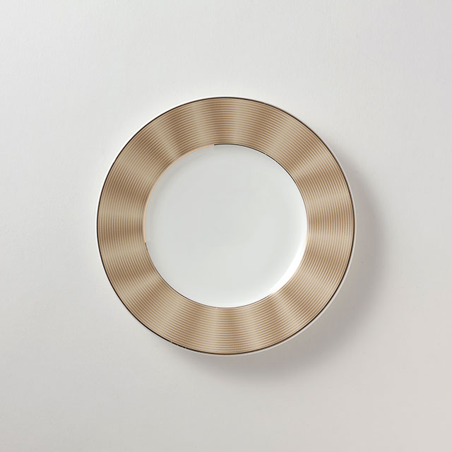 エリートモダンプレート ベージュ/ゴールド15.5