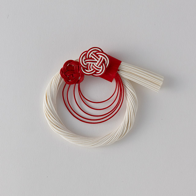 水引飾り 紅白 花2(小)