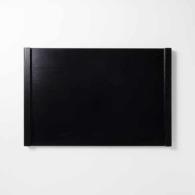 ウッド　黒マット・トレー