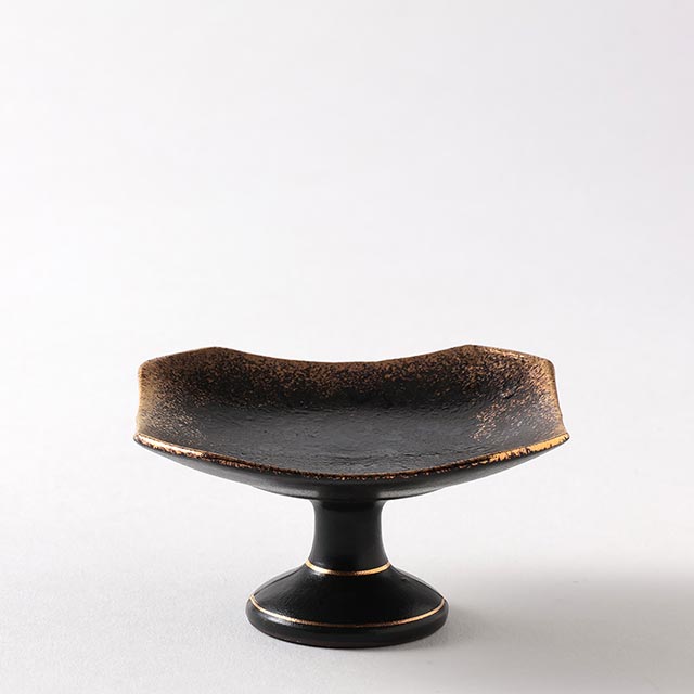 ミニ高台　金茶　7.5/7.5