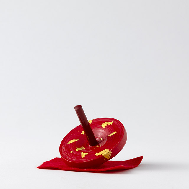 独楽 朱金ドット