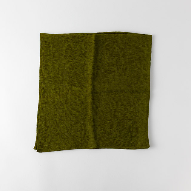 風呂敷　深緑　シルク