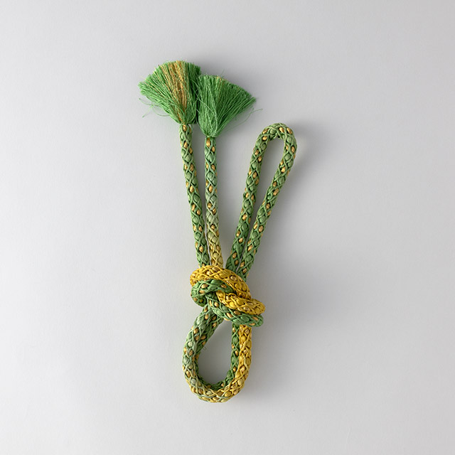 佐賀組紐 緑・黄・金(金属糸金)