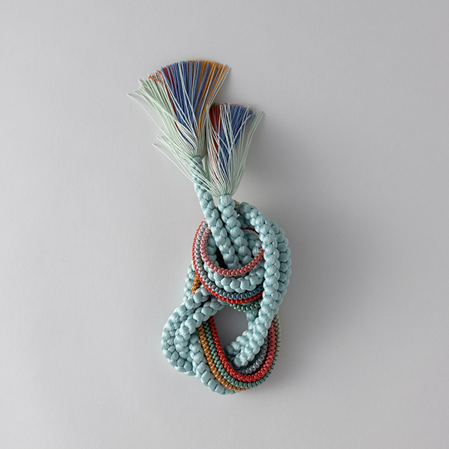 組紐 ブルー(細紐5本付き)