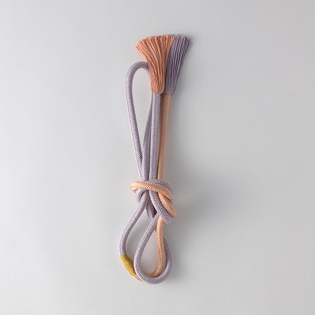 組紐　オレンジ／紫