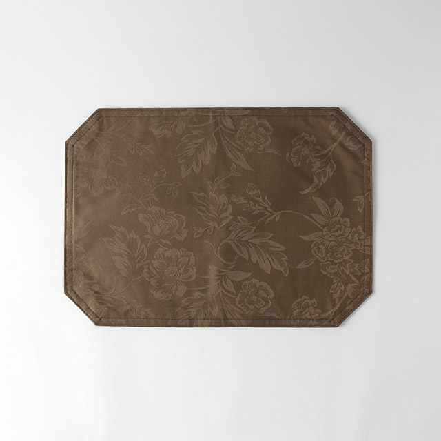 ランチョンマット 四隅折 茶