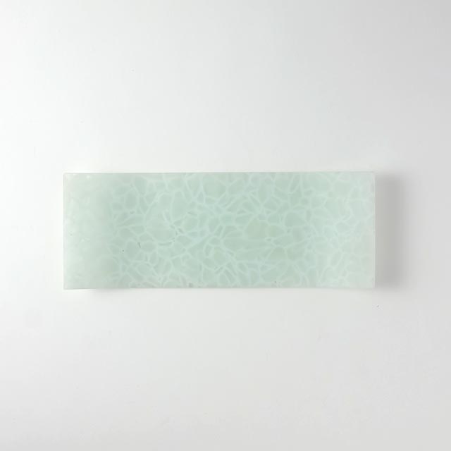 大江さやか　長角皿　フロスト　チップ有り