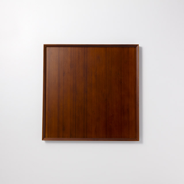 バンブー茶　正角トレー30×30