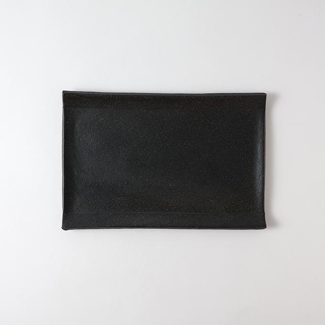 橋本忍　長角皿鉄黒15×16