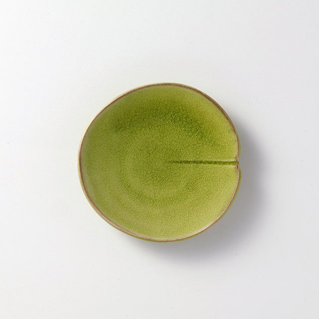 ジャス社 丸皿 グリーン