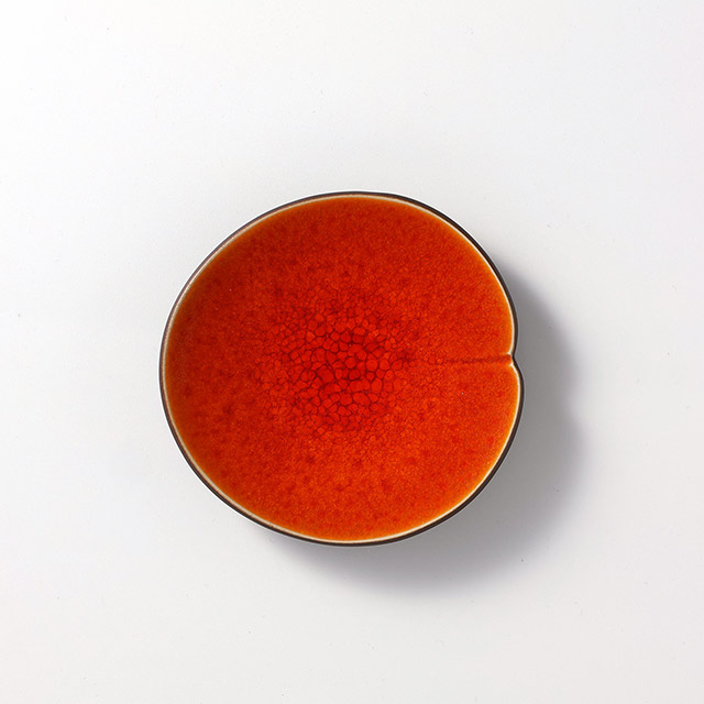 ジャス社 丸皿 オレンジ